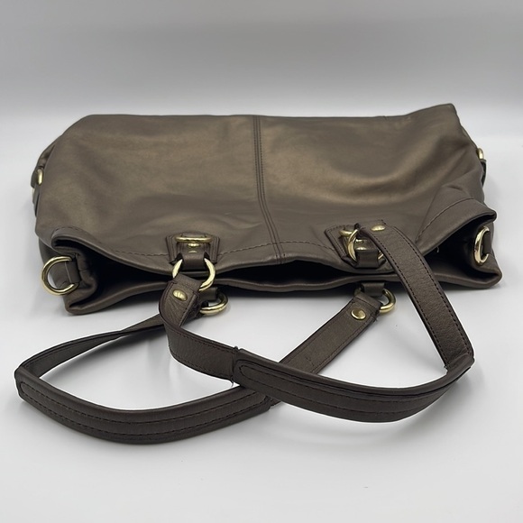 Coach Ashley NoE1261-F15513 Leather Bronze Carryall Shoulder Bag - Picture 13 of 13